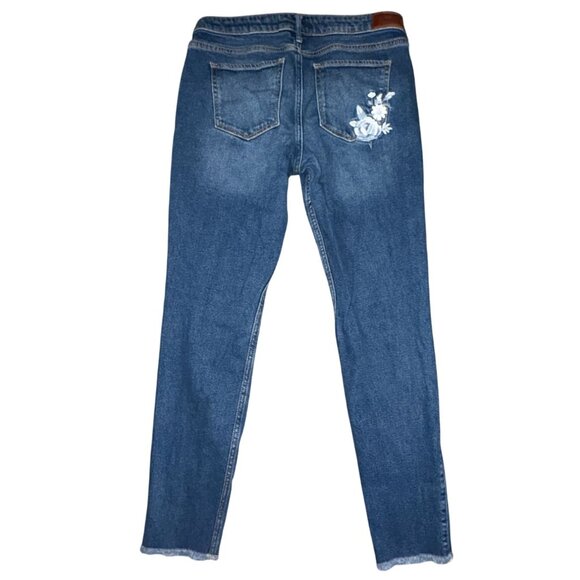 Hollister Low-Rise Super Skinny Embroidered Pocket Jeans-11R-GUC - Picture 7 of 9